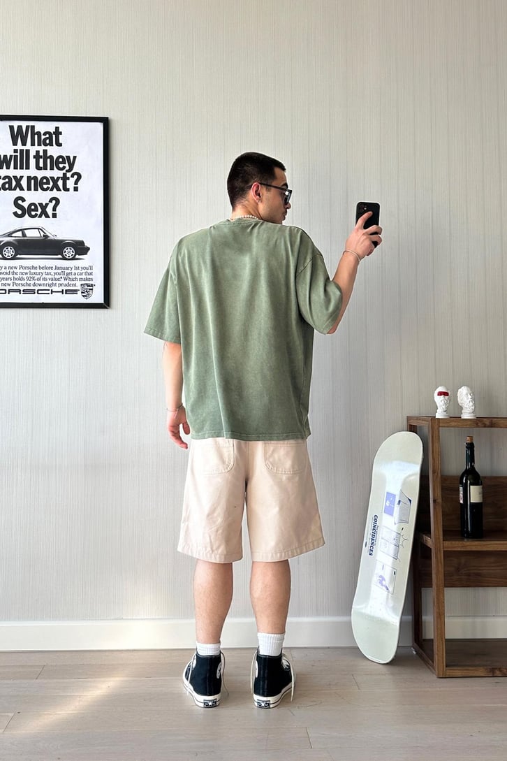 Basic Acid Wash Oversize Tişört