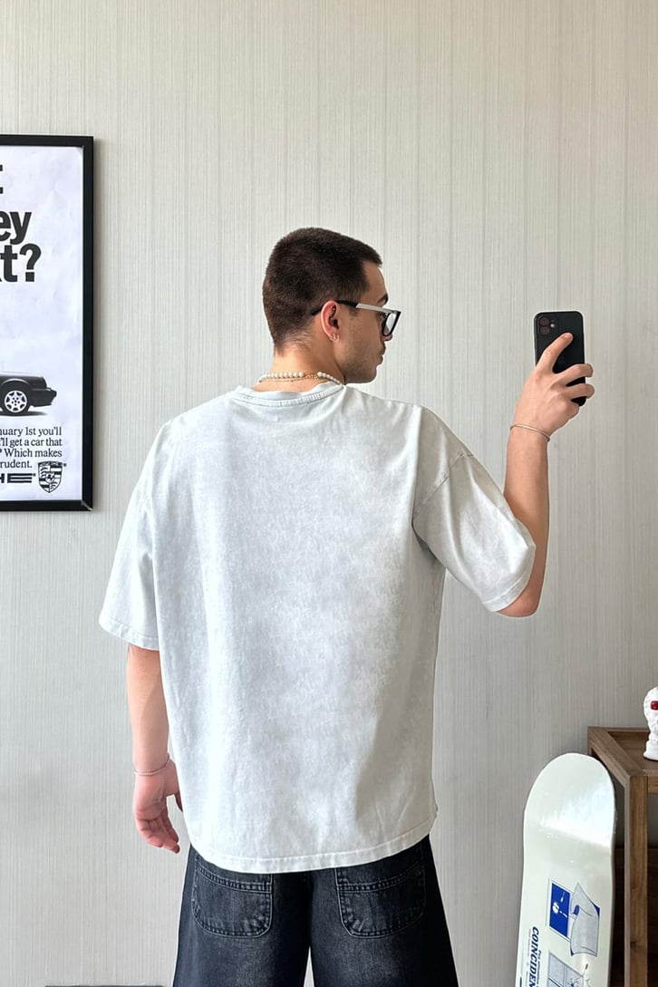 Basic Acid Wash Oversize Tişört