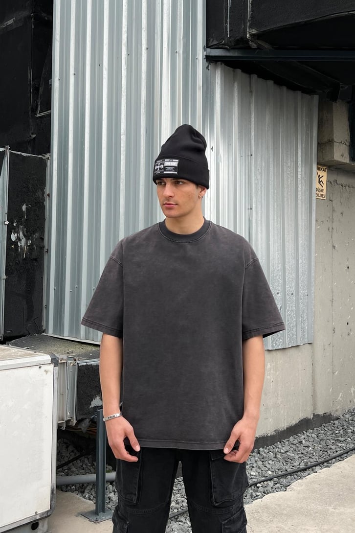 Basic Acid Wash Oversize Tişört