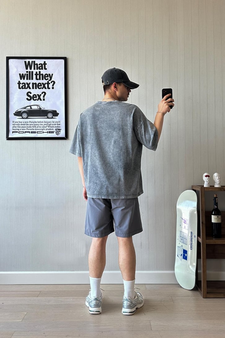 Basic Acid Wash Oversize Tişört