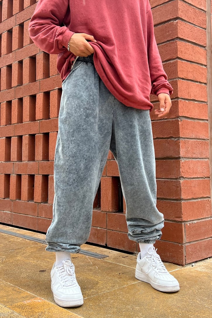 Basic Acid Wash Relaxed Eşofman Altı
