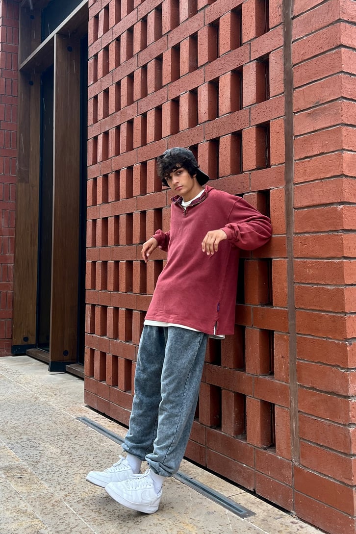 Basic Acid Wash Relaxed Eşofman Altı
