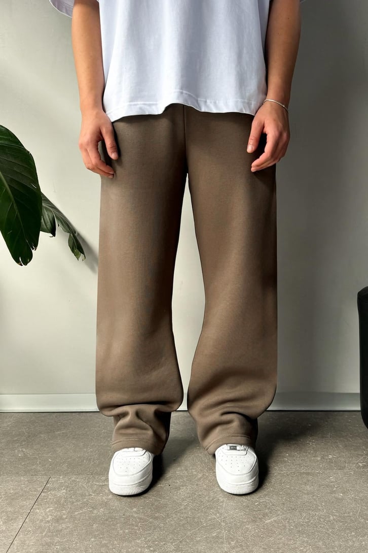 Basic Açık Kahve Baggy Eşofman Altı