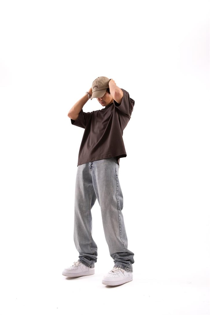 Basic Açık Mavi Baggy Jean