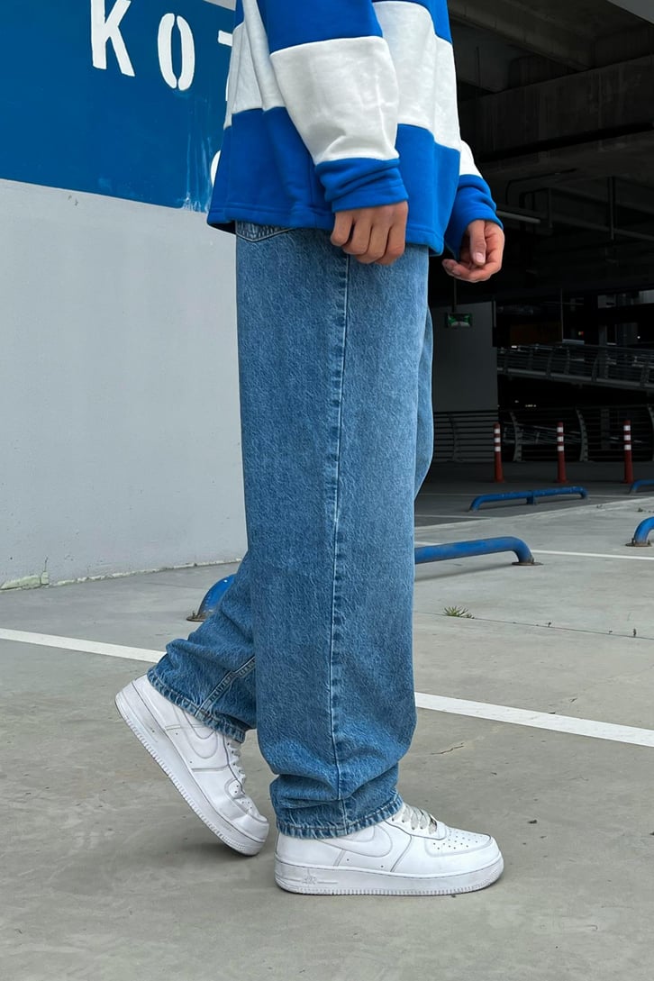 Basic Açık Mavi Baggy Jean