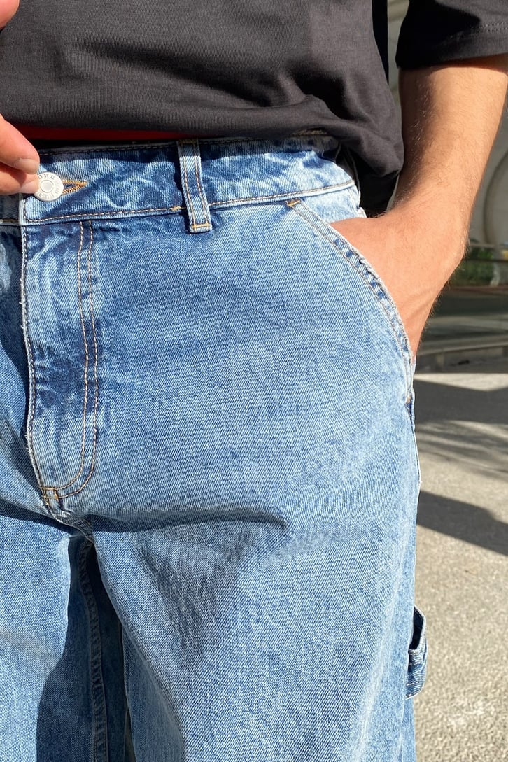 Basic Açık Mavi Baggy Jean