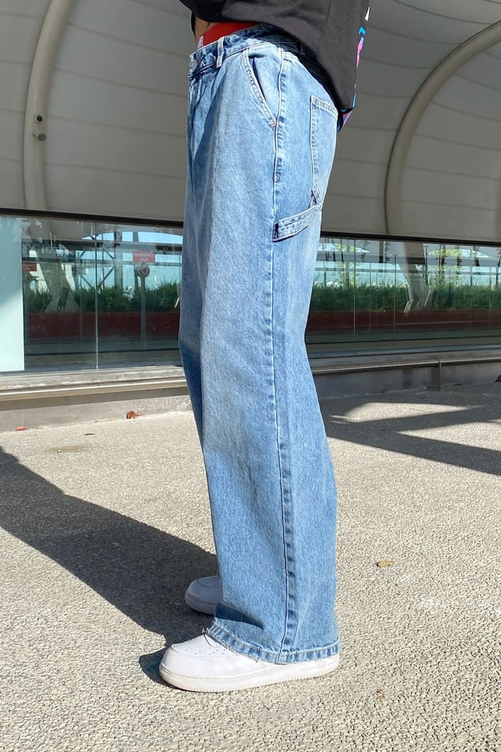 Basic Açık Mavi Baggy Jean