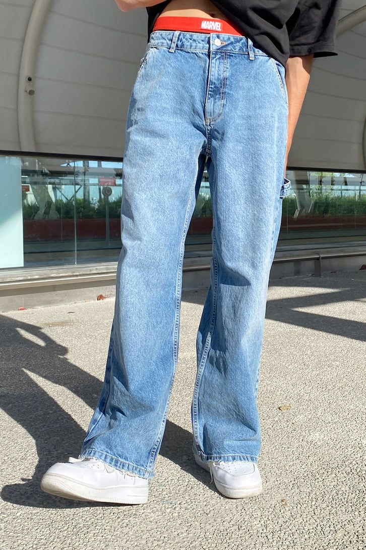 Basic Açık Mavi Baggy Jean