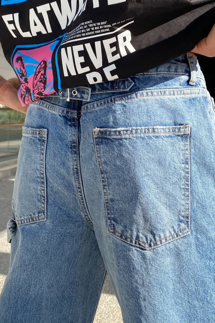 Basic Açık Mavi Baggy Jean