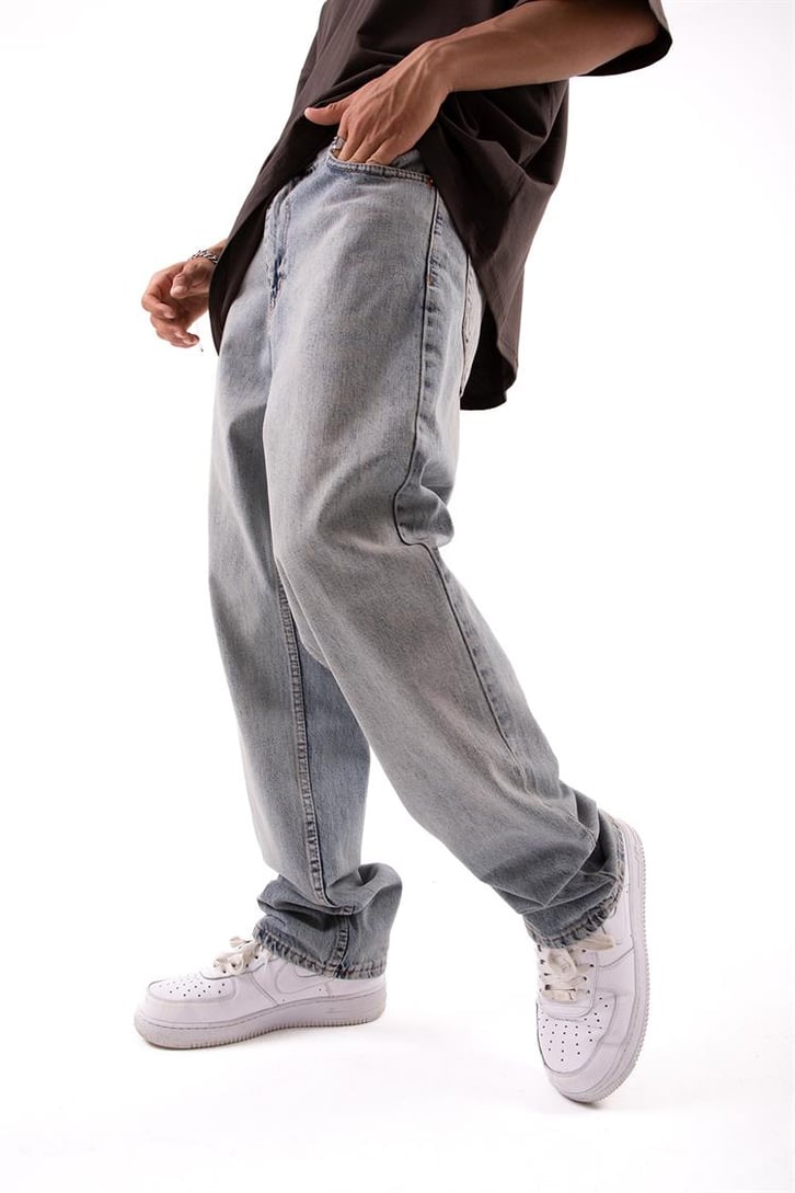 Basic Açık Mavi Baggy Jean