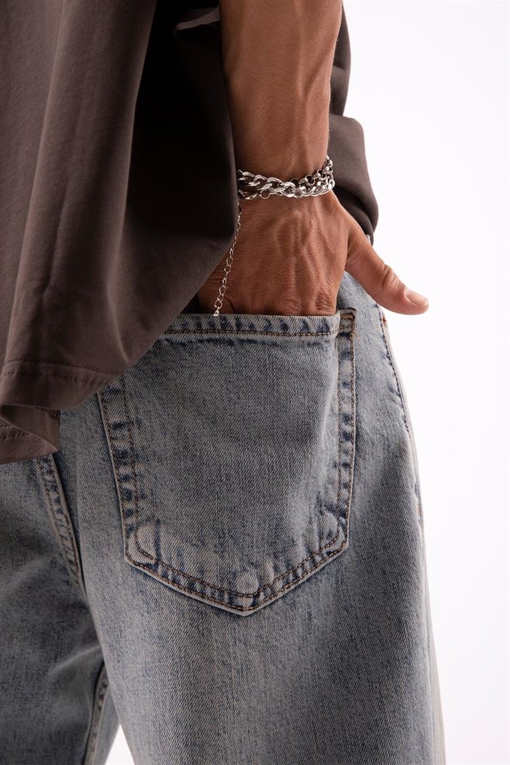 Basic Açık Mavi Baggy Jean