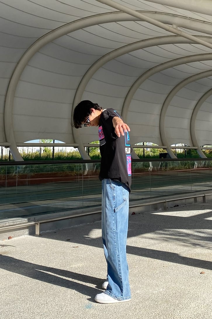 Basic Açık Mavi Baggy Jean