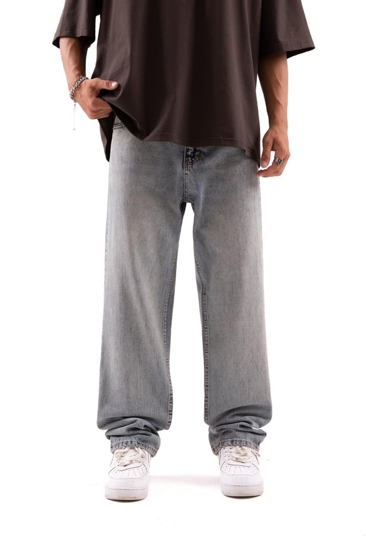 Basic Açık Mavi Baggy Jean