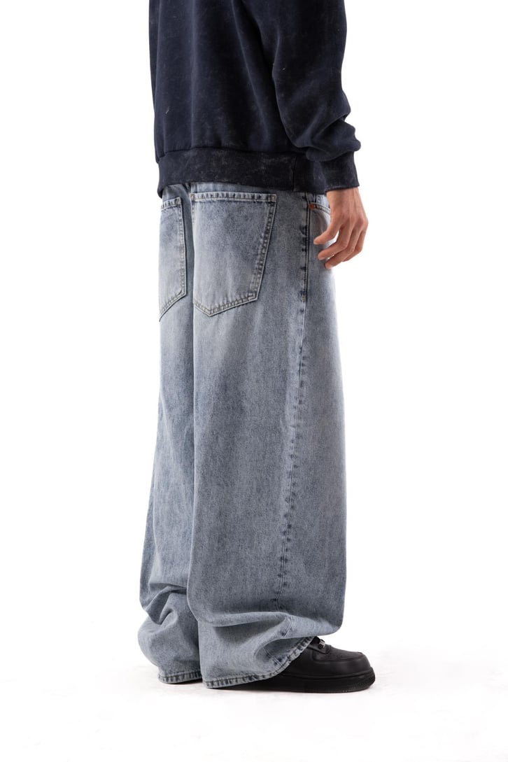 Basic Açık Mavi Extra Baggy Jean