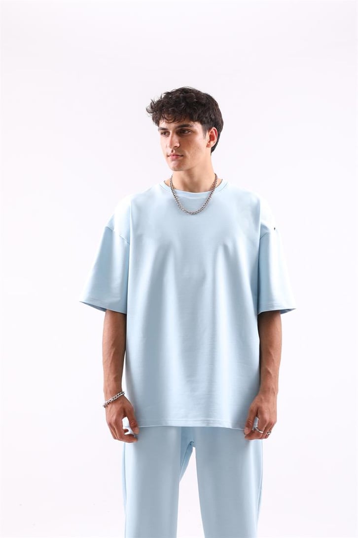 Basic Açık Mavi Jogger Fit Eşofman Takımı