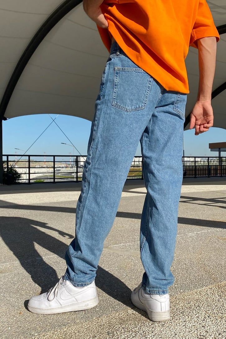 Basic Açık Mavi Regular Fit Jean