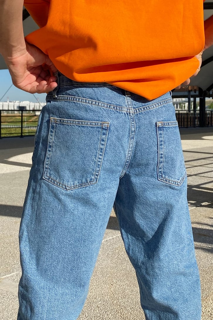 Basic Açık Mavi Regular Fit Jean