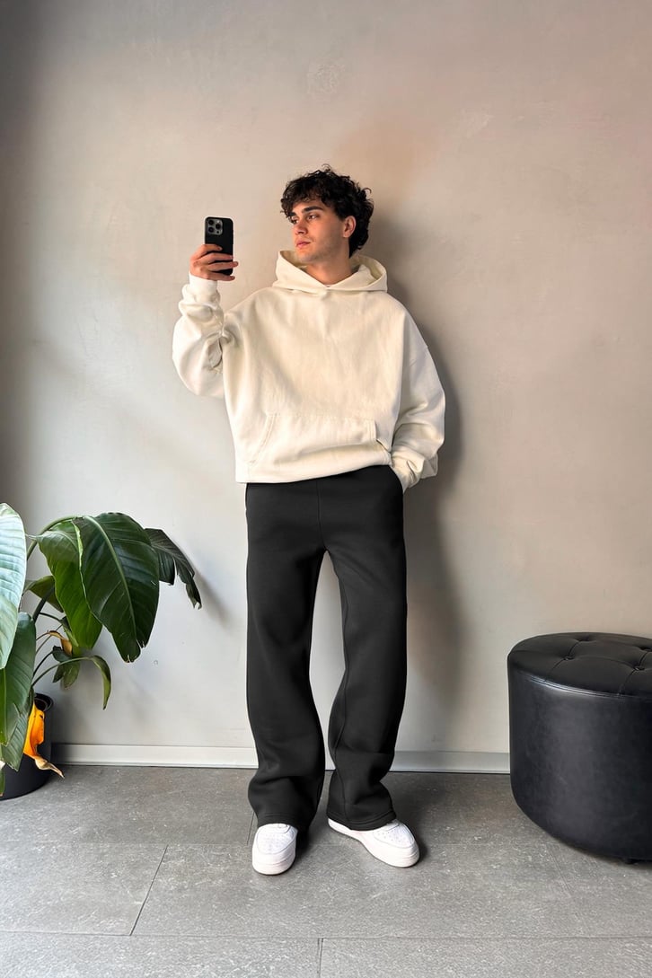 Basic Antrasit Baggy Eşofman Altı