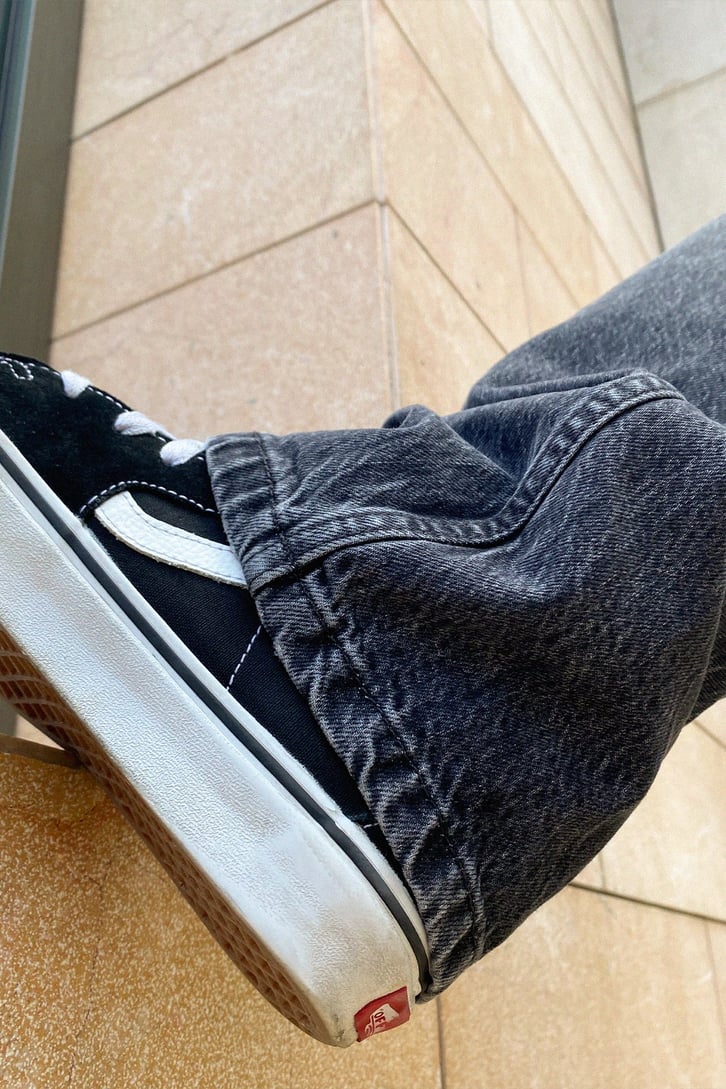 Basic Antrasit Baggy Jean