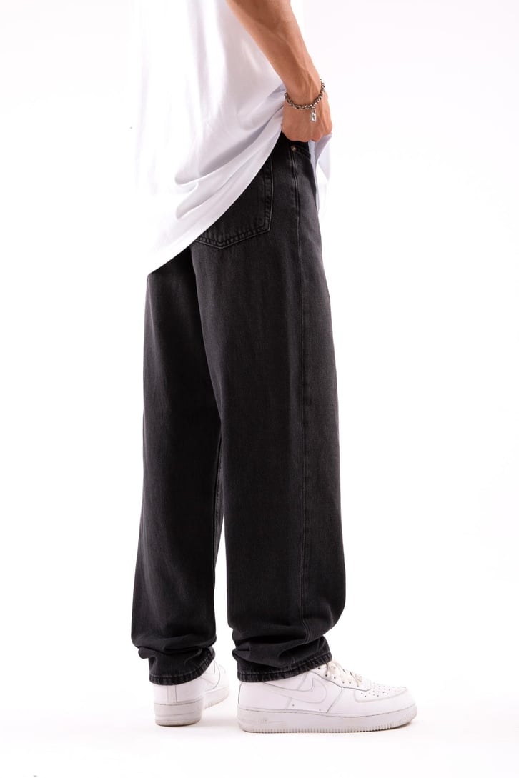 Basic Antrasit Baggy Jean