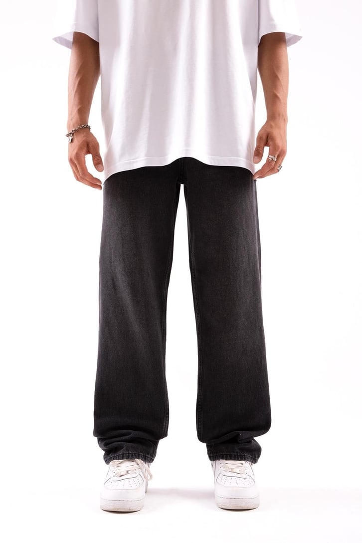 Basic Antrasit Baggy Jean