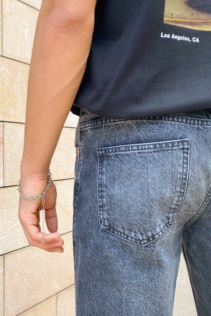 Basic Antrasit Baggy Jean