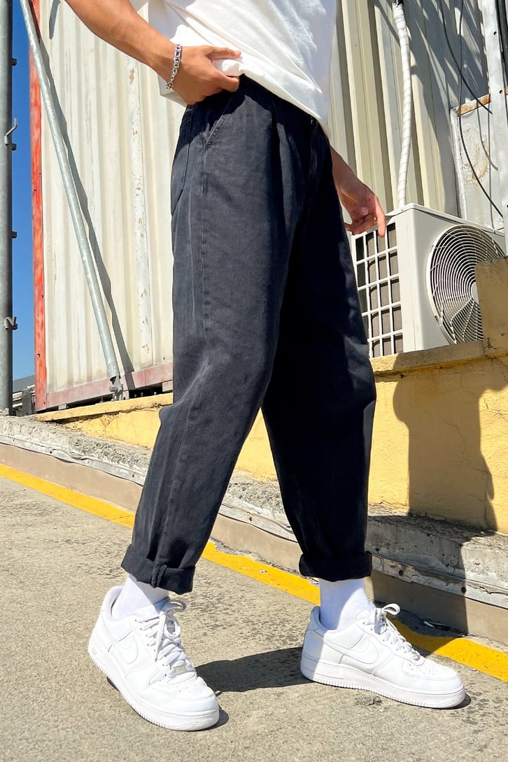 Basic Antrasit Mom Fit Jean