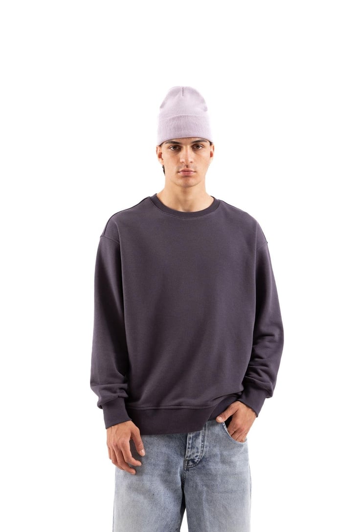 Basic Antrasit Oversize Sweatshirt
