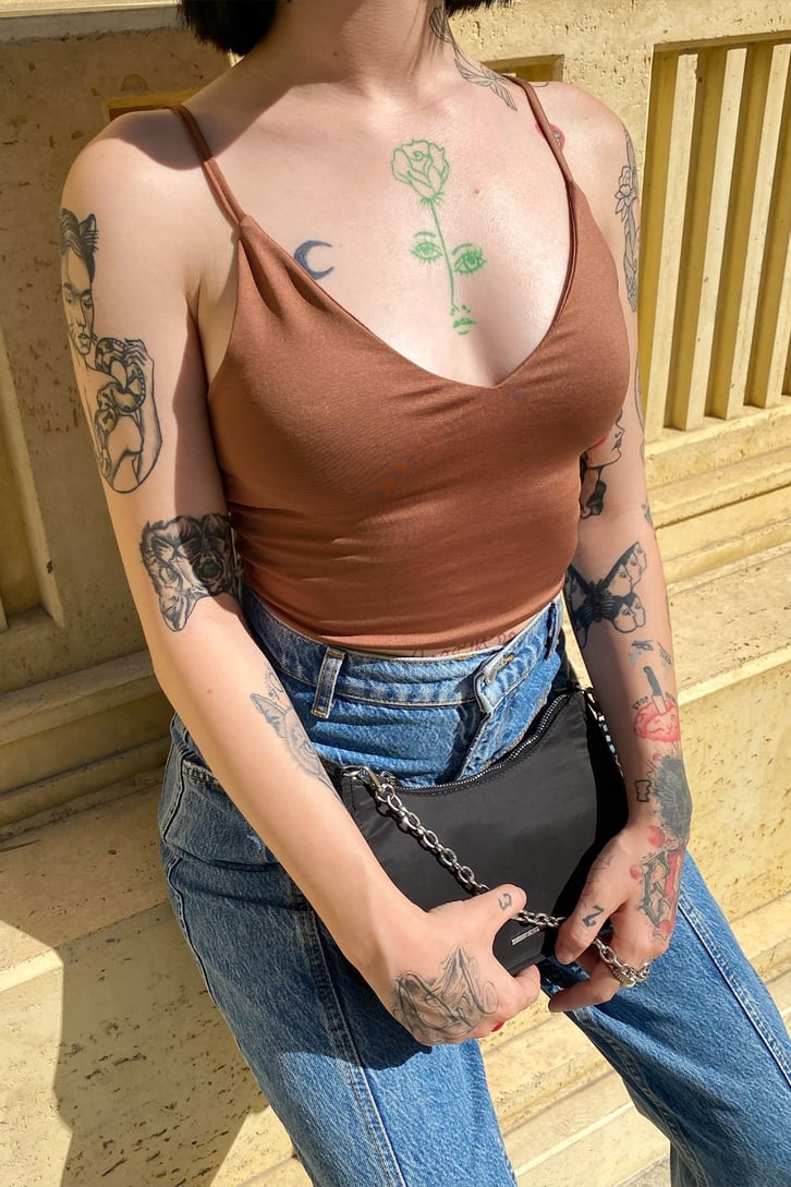 Basic Askılı Crop