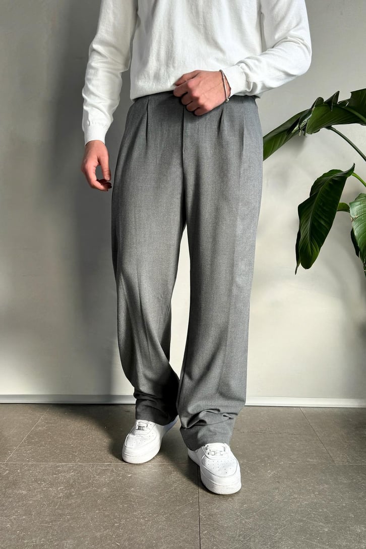 Basic Baggy Kumaş Pantolon