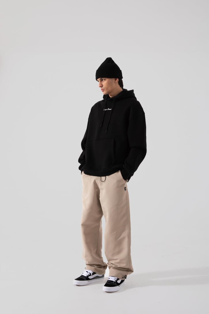 Basic Bej Ayarlanabilir Paça Pantolon