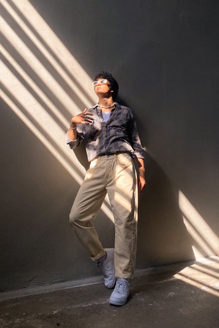 Basic Bej Baggy Jean