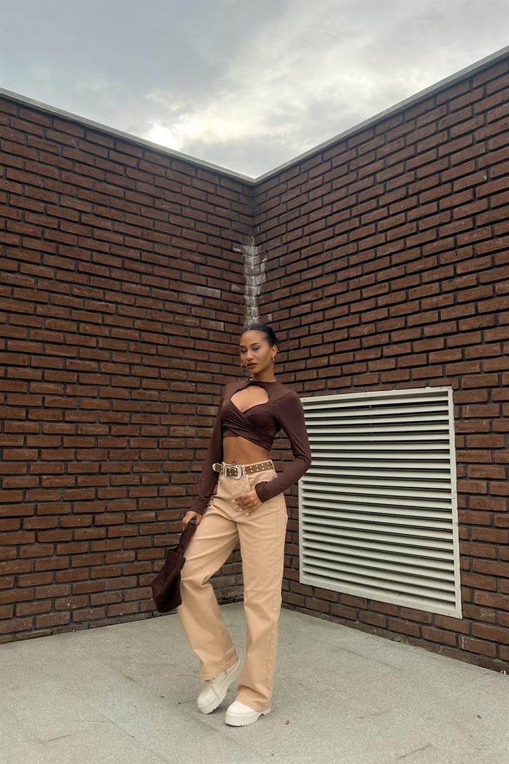 Basic Bej Baggy Jean