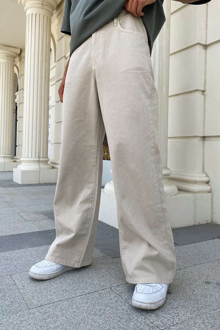 Basic Bej Extra Baggy Jean
