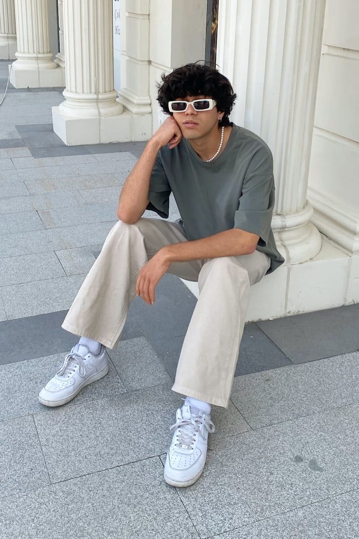 Basic Bej Extra Baggy Jean