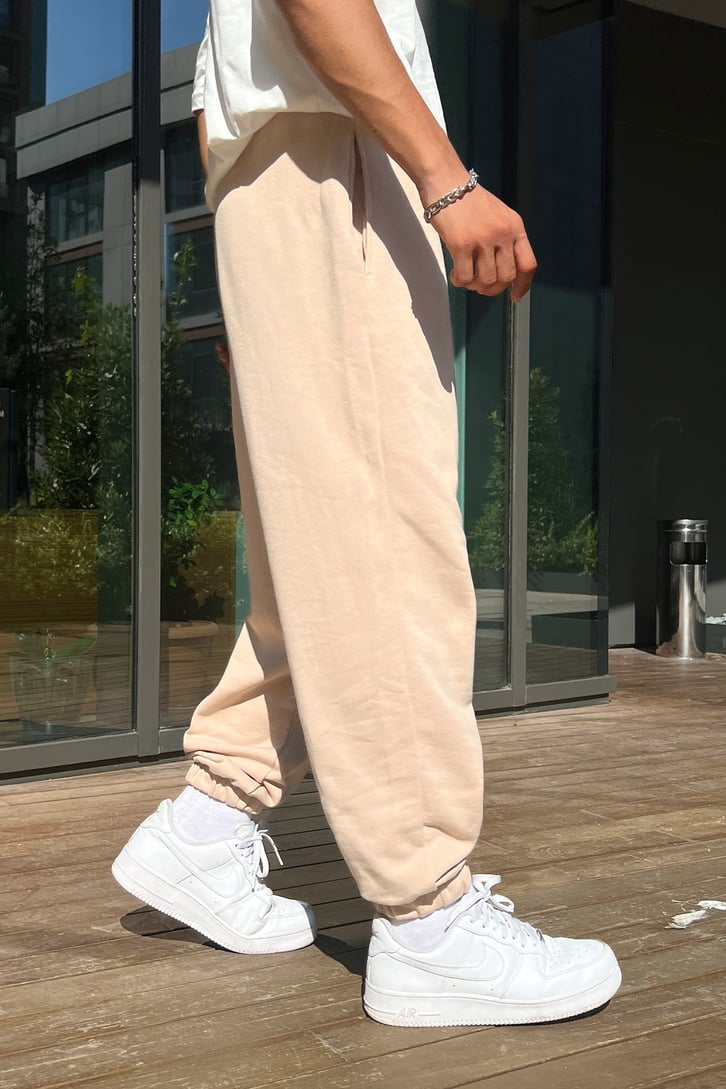 Basic Bej Jogger Eşofman Altı