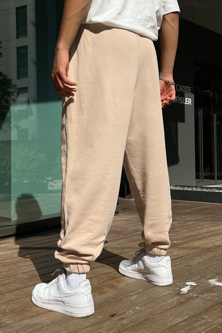 Basic Bej Jogger Eşofman Altı