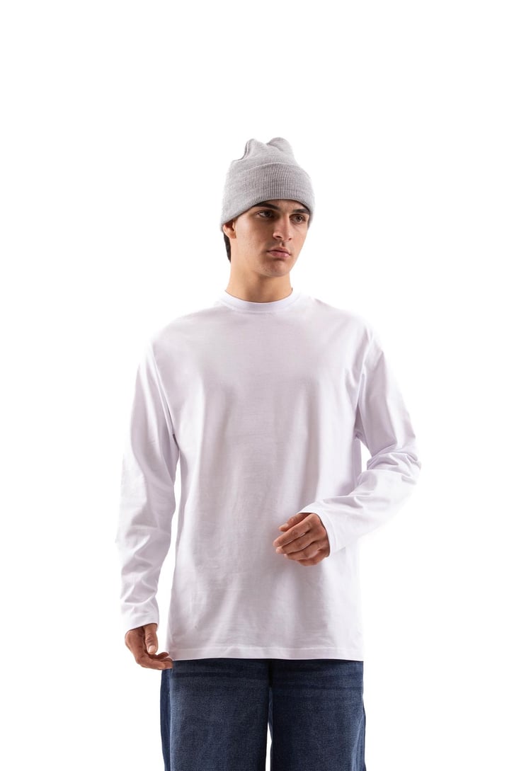 Basic Bej Long Sleeve Tişört