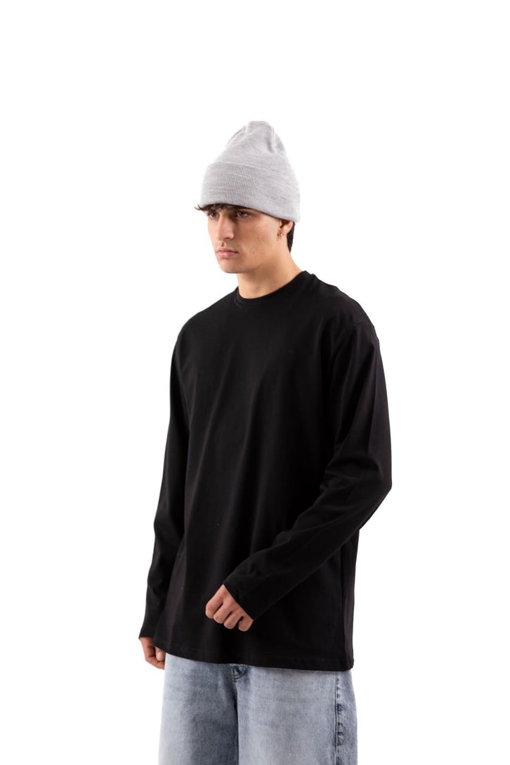 Basic Bej Long Sleeve Tişört