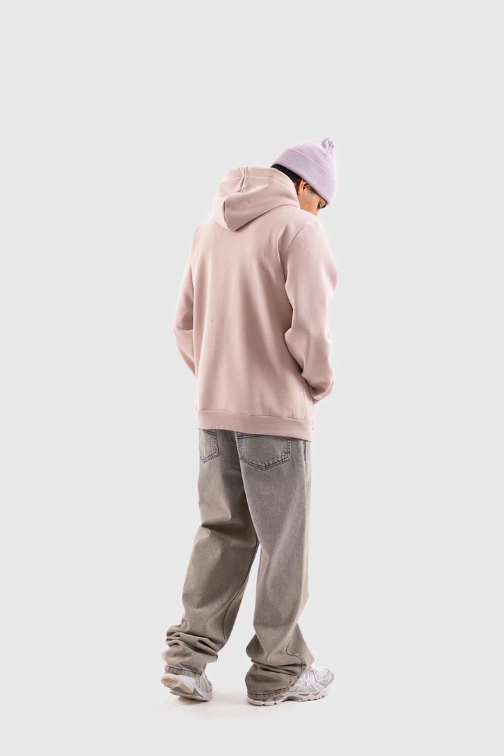 Basic Bej Oversize Hoodie