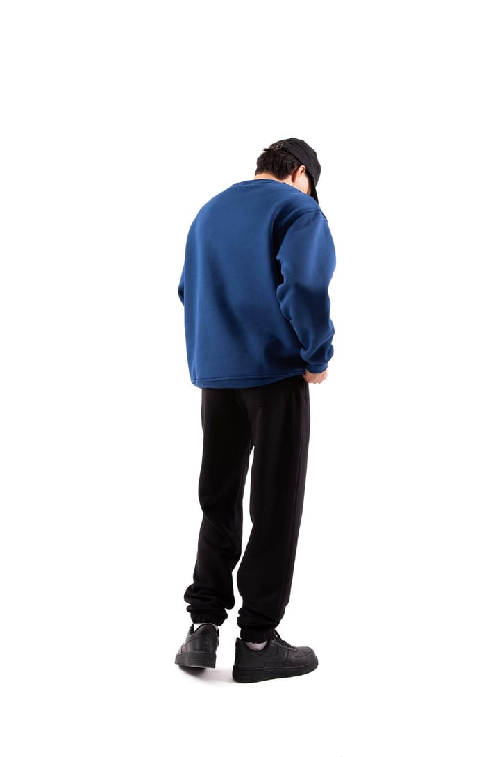 Basic Bej Oversize Sweatshirt
