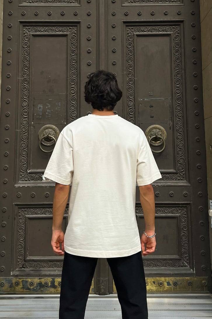 Basic Bej Oversize Tshirt