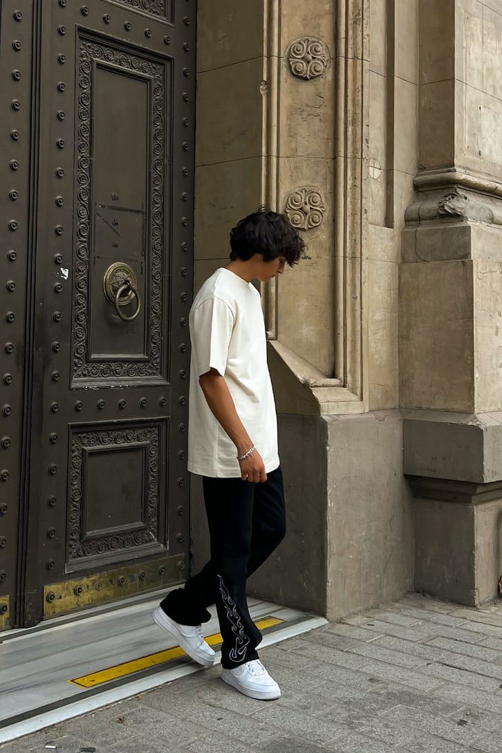 Basic Bej Oversize Tshirt