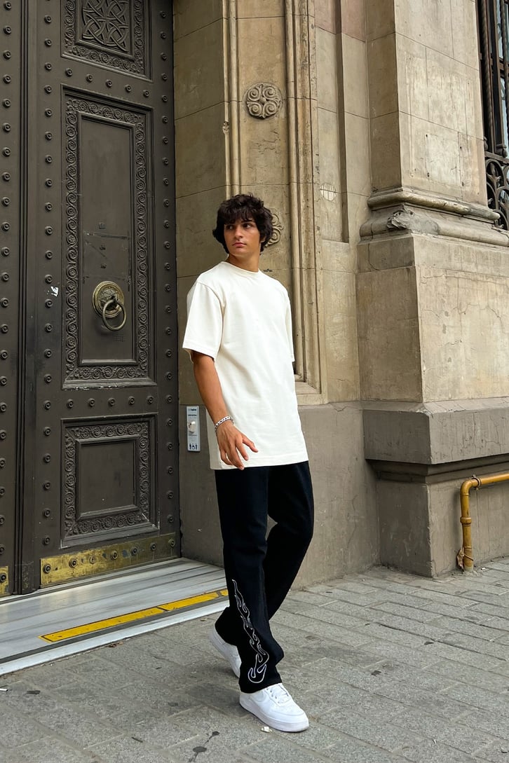 Basic Bej Oversize Tshirt