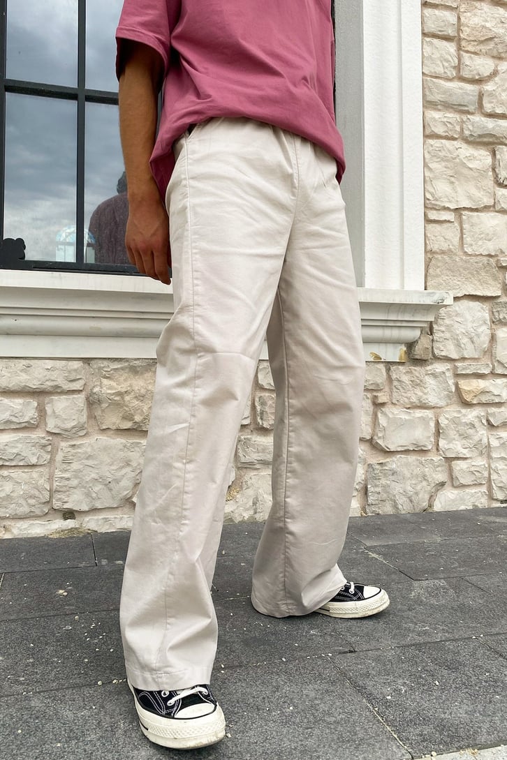 Basic Bel Bağcıklı Baggy Jean
