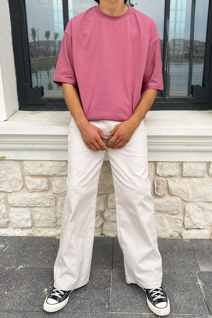 Basic Bel Bağcıklı Baggy Jean
