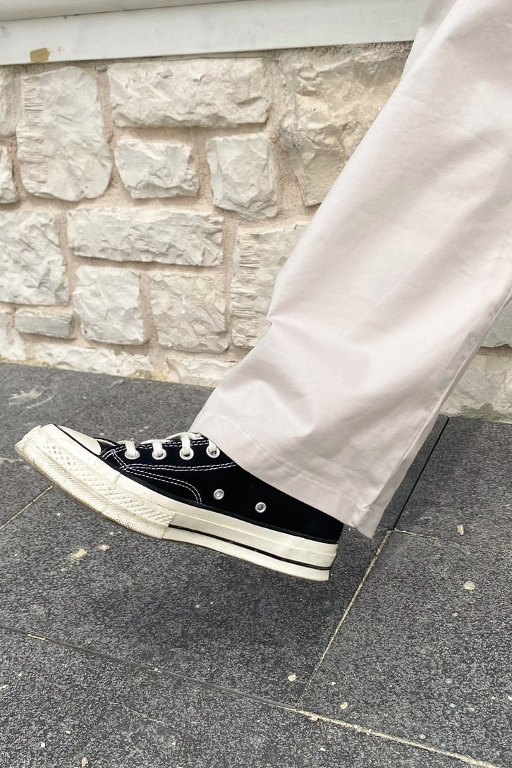 Basic Bel Bağcıklı Baggy Jean