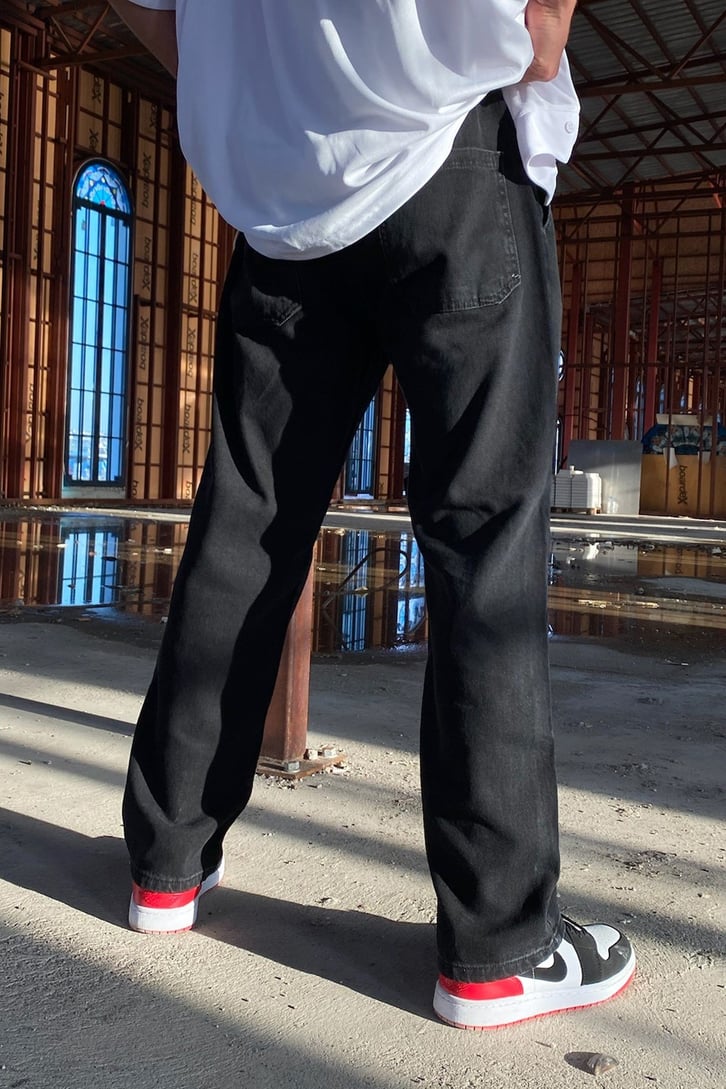 Basic Bel Lastikli Baggy Jean