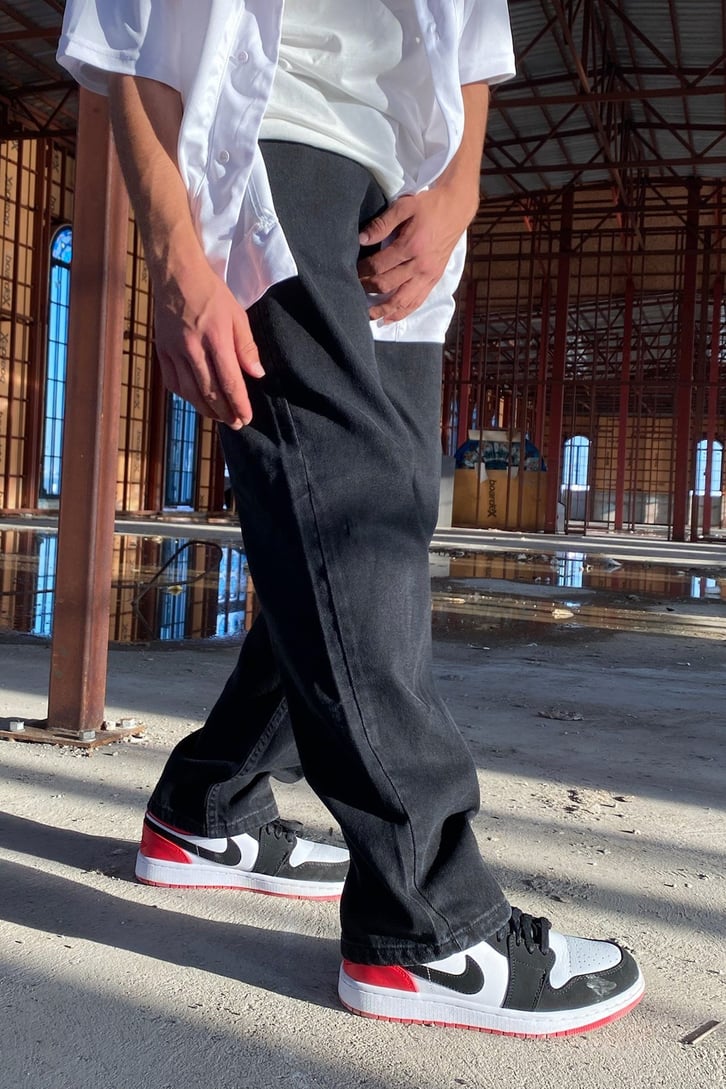 Basic Bel Lastikli Baggy Jean
