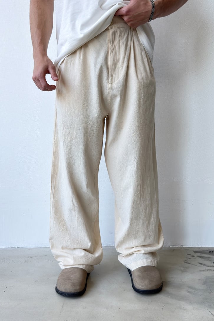 Basic Bel Lastikli Keten Pantalon